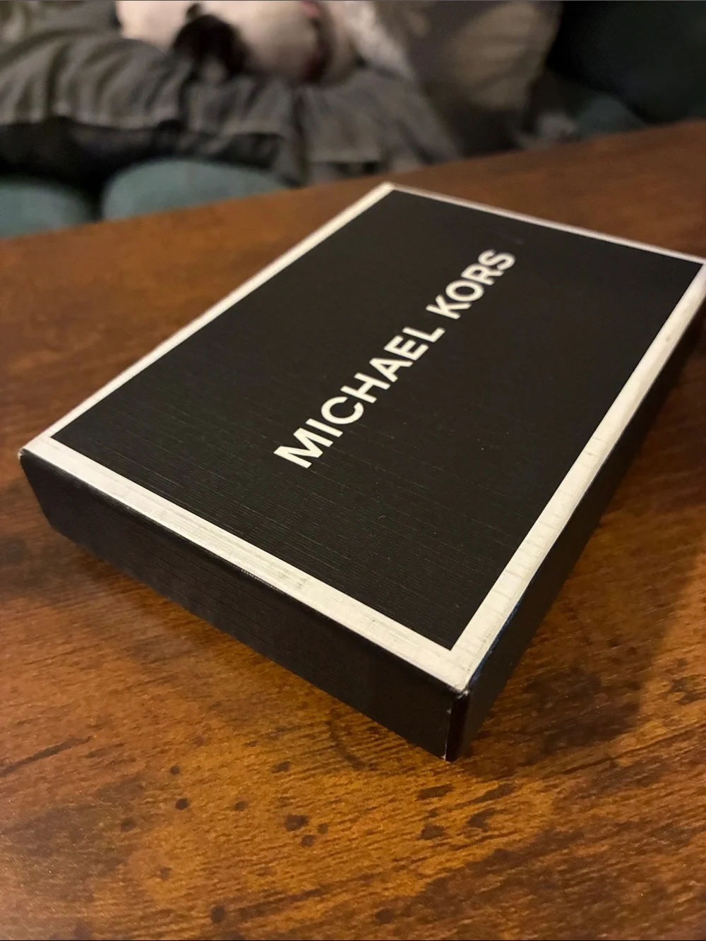 Michael Kors Men’s Black and Gray Folding Card Case